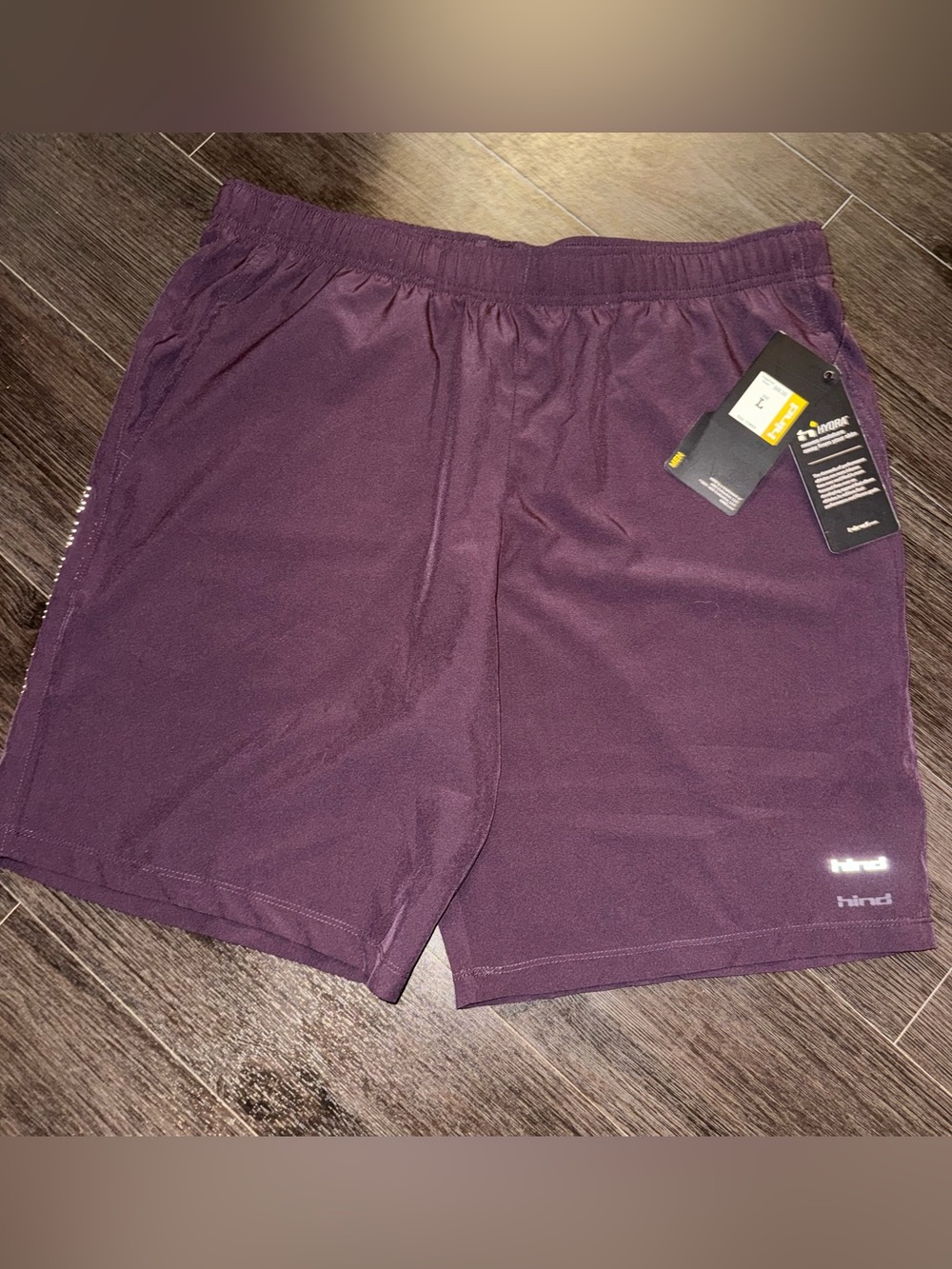 NWT Hind Men's Athletic Shorts - Plum